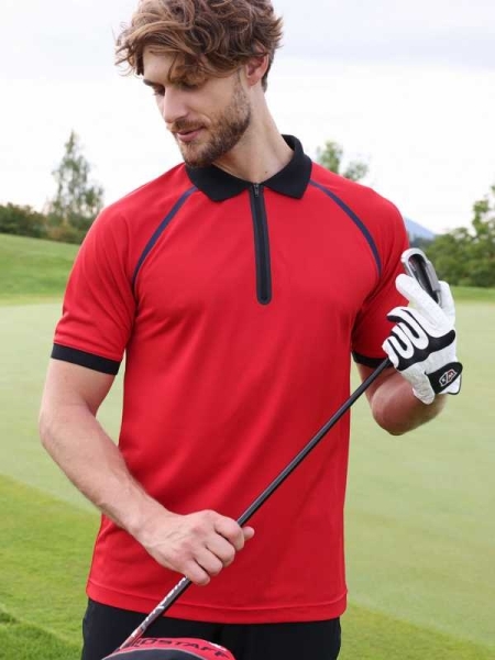 Polo da uomo James & Nicholson Men's Zip-Polo