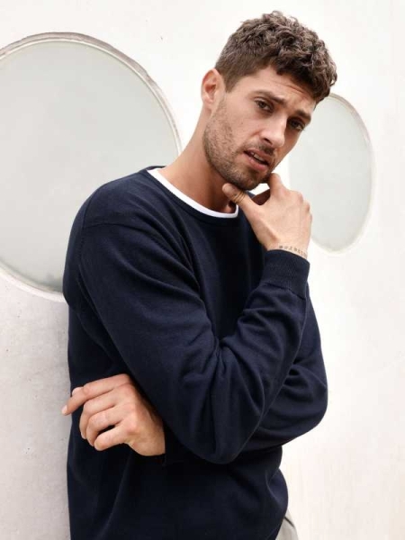 Pullover girocollo uomo personalizzato James & Nicholson
