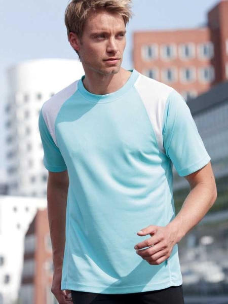 T shirt running da uomo personalizzata James & Nicholson
