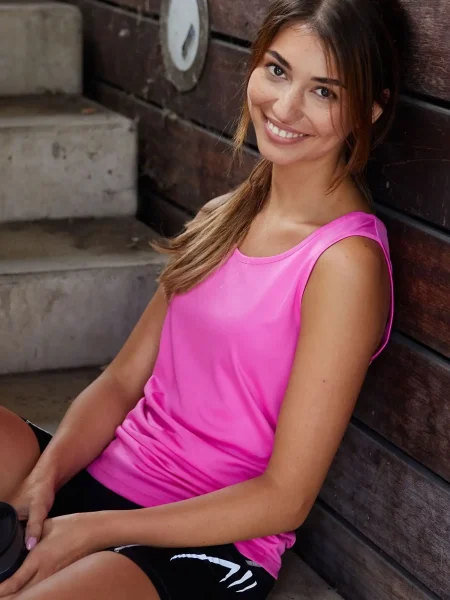 Canottiera sportiva donna personalizzata James & Nicholson Ladies Active Tanktop