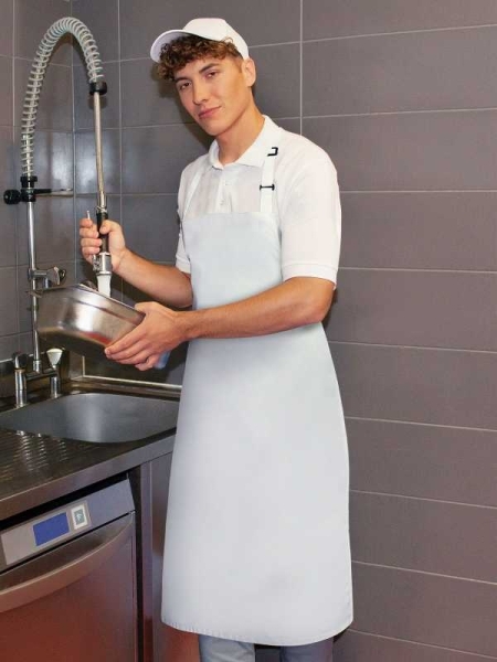 Grembiule bar e ristoranti personalizzato Karlawsky Water-Repellent Bib Apron Basic with Buckle