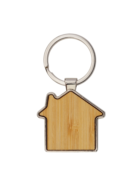 Portachiavi casetta legno e metallo personalizzabile Home Wood