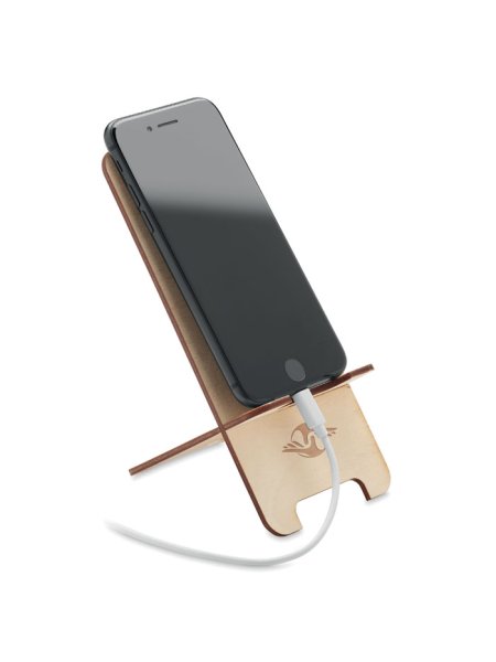Supporto per telefono personalizzato in legno di betulla