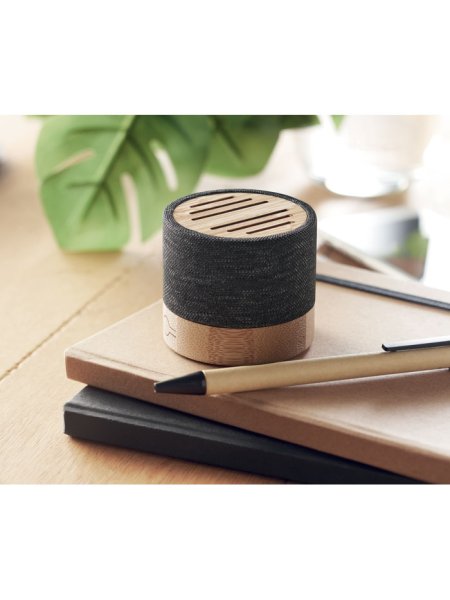 Speaker wireless personalizzato Bamboo RPET