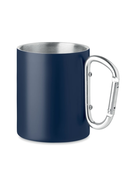 Tazza acciaio con moschettone doppio strato personalizzata Trumba