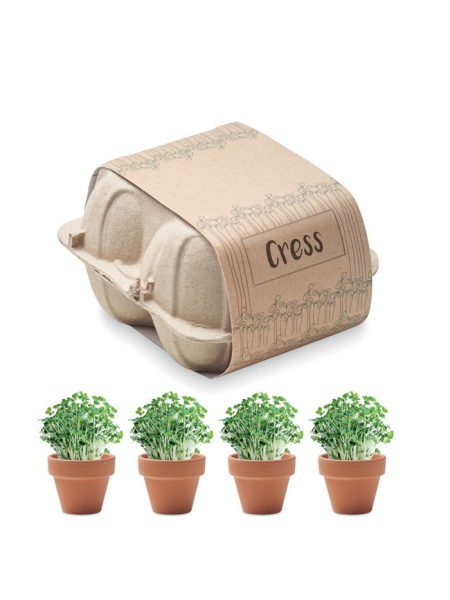 Kit di coltivazione in cartone Cress Personalizzabile