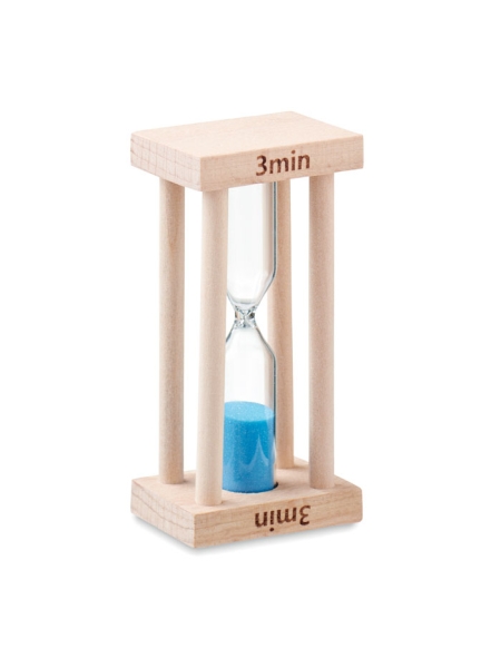 Clessidra timer in legno 3 minuti personalizzabile