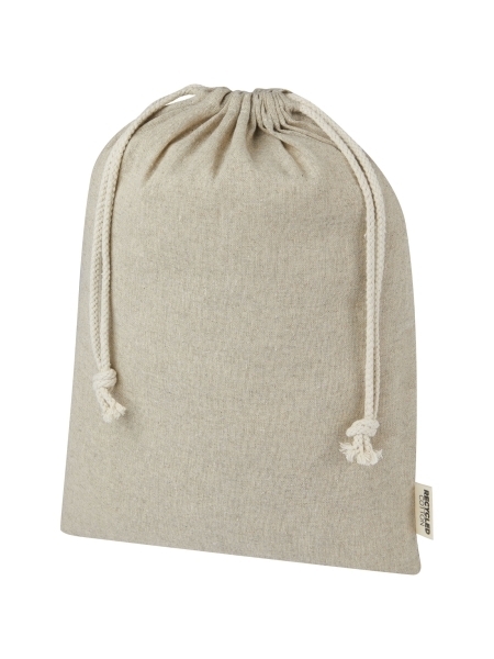 Sacchetto regalo grande in cotone riciclato personalizzato Pheebs