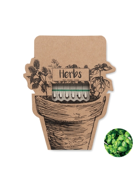 Semi piante aromatiche in kit personalizzato