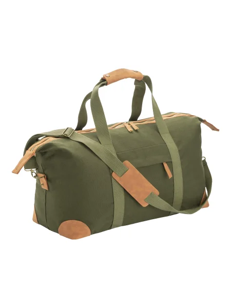 Borsa da viaggio personalizzata in canvas riciclato DeMi Design Milano Isola Duffle