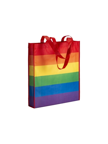 Shopper ecologica in R-Pet personalizzata Rainbow