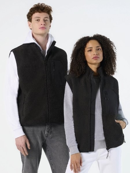 Gilet con tasche unisex Sol's Fury BW
