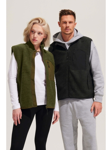 Gilet con tasche unisex Sol's Fury BW