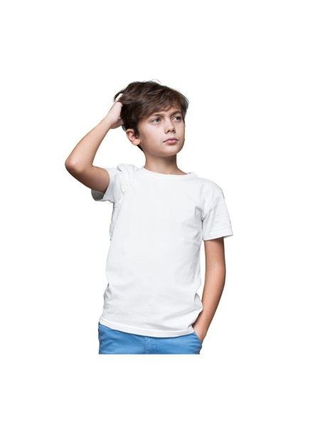 Maglietta da bambino personalizzata White Junior Zero