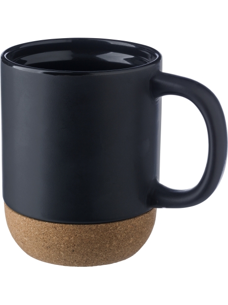 Tazze in ceramica personalizzabili con base in sughero Rosamund 420 ml
