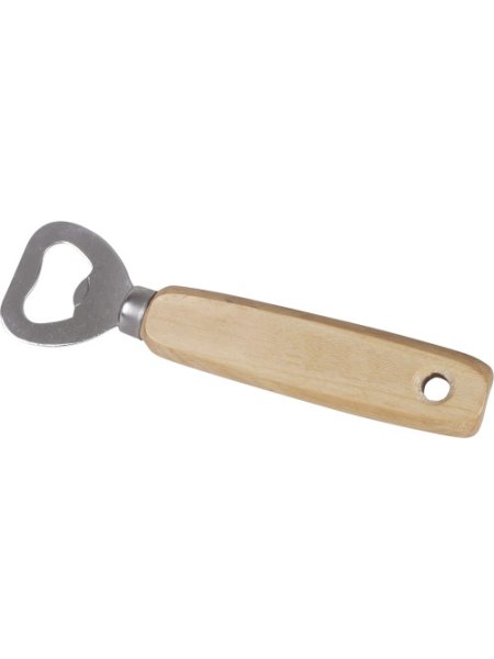 Apribottiglie in legno di faggio personalizzato Travis