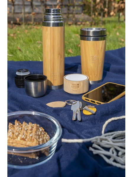 Tazza termica in bamboo a doppia parete, capacità 400 ml Sabine