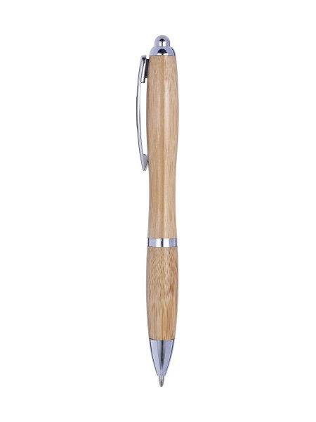 Penna bamboo a sfera con logo personalizzato Carson