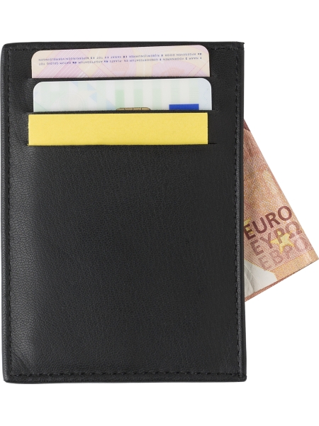 Porta carta di credito RFID in pelle Logan