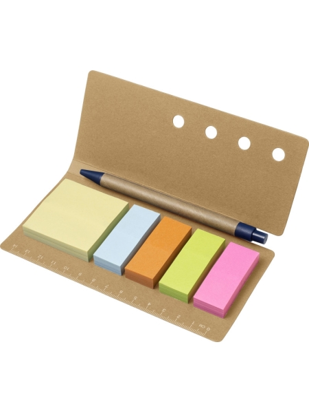 Set memo foglietti adesivi con righello Riva