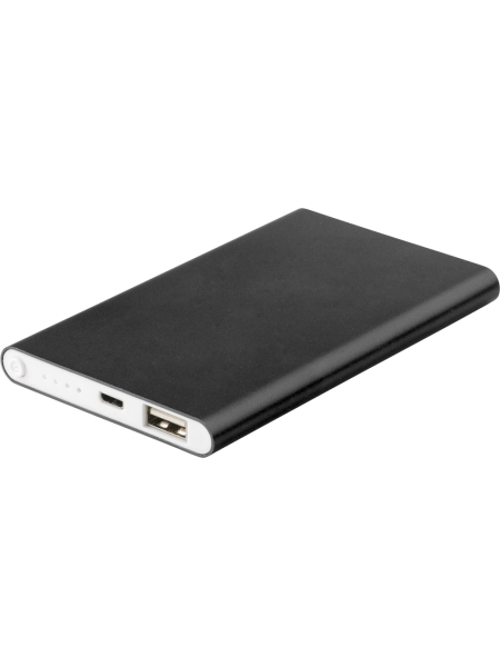 Power bank in alluminio personalizzato Ezra 4.000 mAh