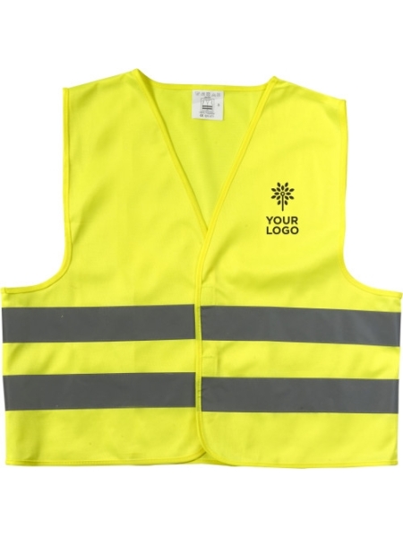 Gilet alta visibilità in poliestere 150 D Clara