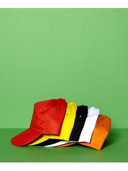 Cappellini colorati economici personalizzati 5 pannelli, in cotone Lisa