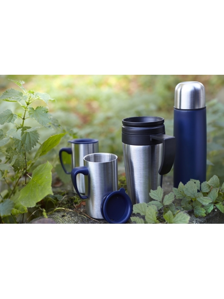 Tazza da viaggio in acciaio inox, capacità 420 ml Dev