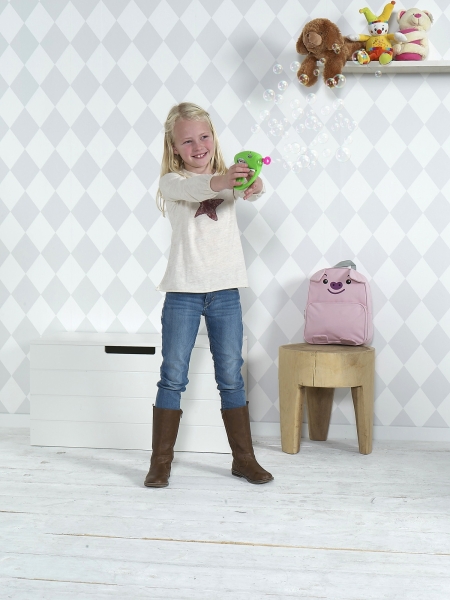 Pistola sparabolle di sapone in plastica personalizzata Hallie