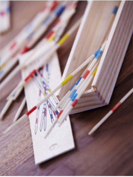 Gioco Mikado in legno personalizzato Cas