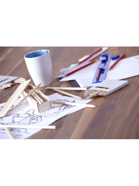 Set cancelleria in legno personalizzato Carmelita