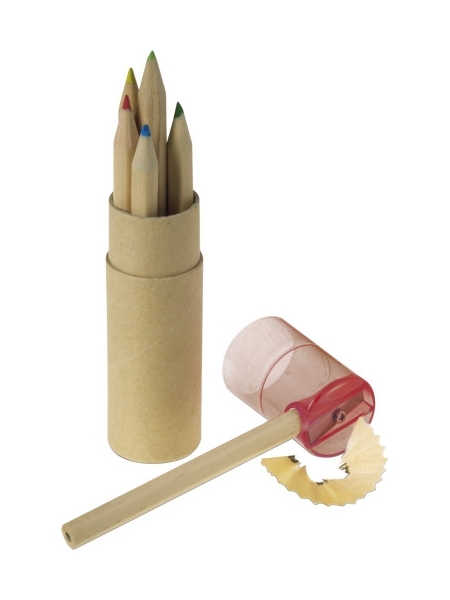Set 6 matite colorate personalizzato Libbie