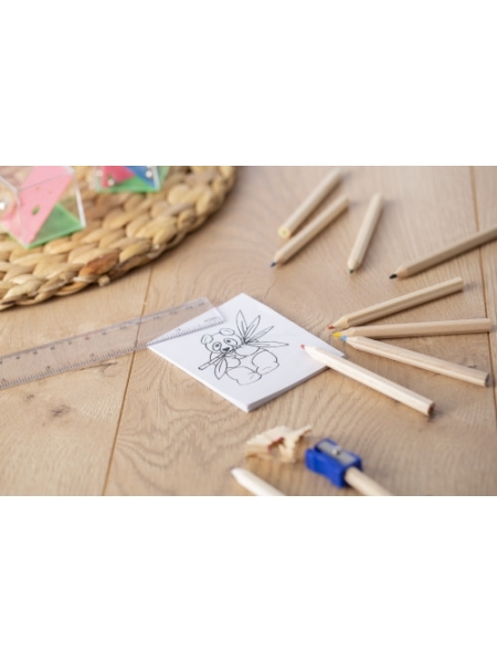 Set disegno con 10 matite colorate personalizzato Hilary