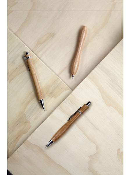 Penne a sfera a scatto in bamboo personalizzate Colorado