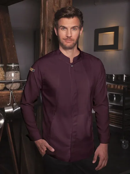 Giacca coreana chef per uomo personalizzata Karlowsky Chefs Jacket Long-Sleeve Green Generation