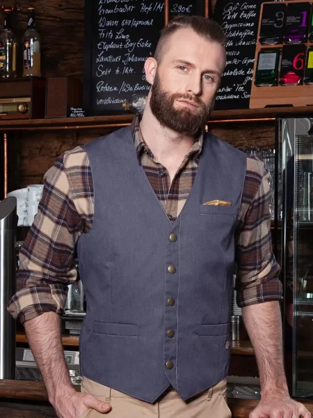 Gilet jeans da lavoro uomo personalizzato Karlowsky