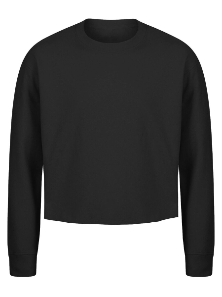 Felpa da donna modello crop personalizzata Rock and Roll Women s terry cropped