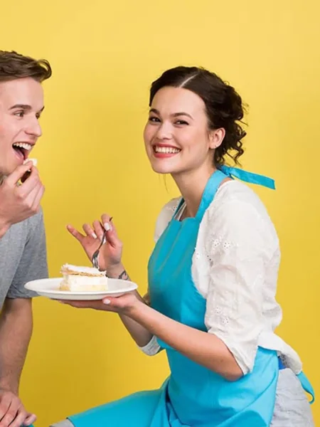 Grembiule da cucina personalizzato Bear Dream Neck pocket Canvas 60 x 80 cm