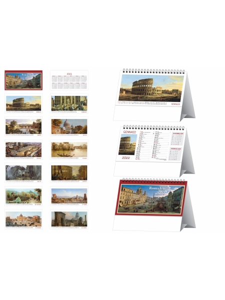 Calendari da tavolo Roma Ieri cm 19x14,2