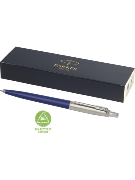 Penna Parker Jotter Recycled Blue in plastica e acciaio riciclato