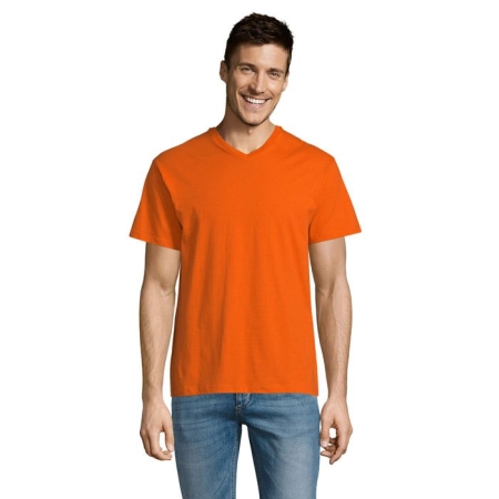 T-shirt a V da uomo personalizzata Sol's Victory