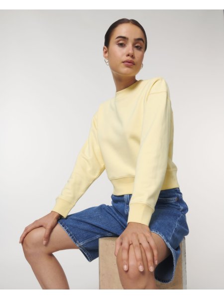 Felpa girocollo donna personalizzata Stanley/Stella Cropster