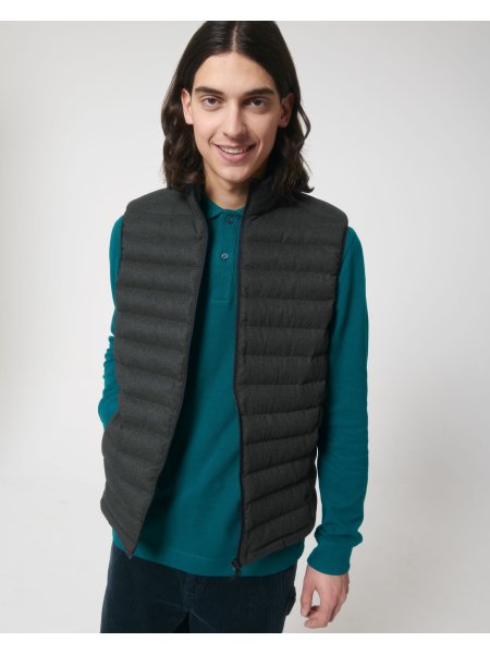 Gilet imbottito uomo personalizzato Stanley/Stella Climber Wool-Like