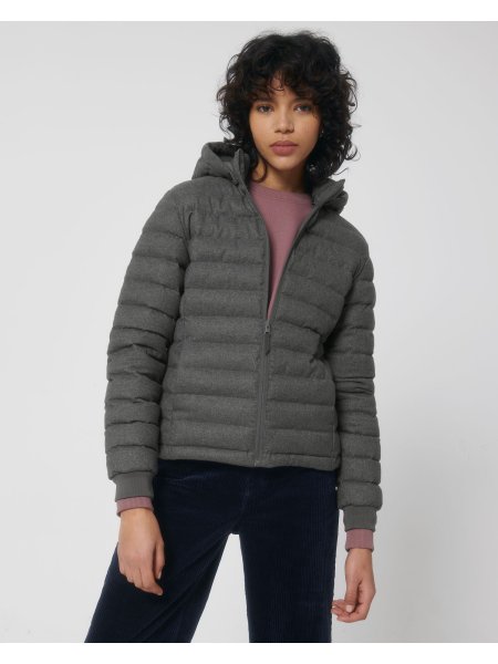 Giubbino trapuntato donna stile piumino personalizzato Stanley/Stella Voyager Wool-Like