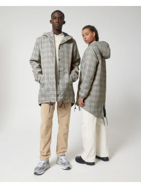 Parka a quadri personalizzato Stanley/Stella Padded Parker Tweed