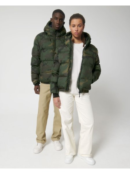 Giubbotto camouflage unisex modello piumino personalizzato Stanley/Stella Puffer AOP