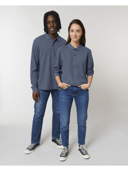 Polo unisex manica lunga personalizzata Stanley/Stella Prepster