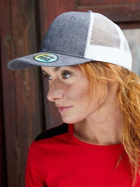 Cappellino trucker personalizzato Myrtle Beach Mesh Cap Melange