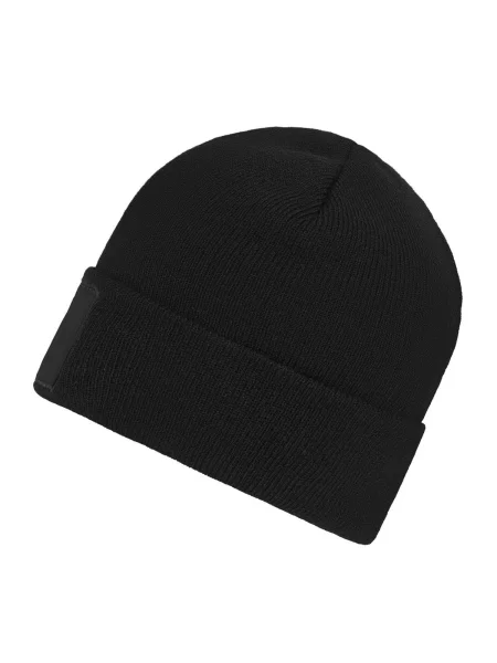migliori-berretti-invernali-personalizzabili-myrtle-beach-classic-knitted-beanie-with-patch-black-18.webp