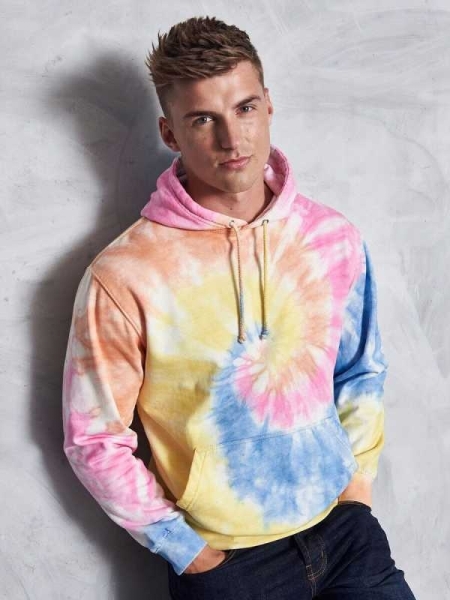 Felpa unisex personalizzata Just Hoods AWDis Tie-Dye Hoodie